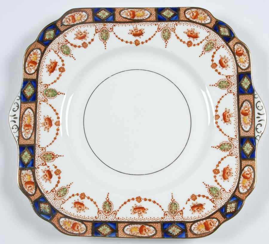 1664 Square Handled Cake Plate by Gladstone-1