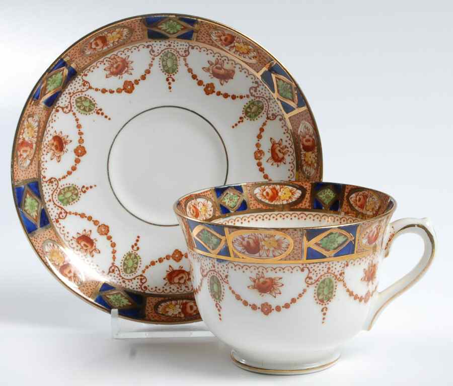 1664 Footed Cup & Saucer Set by Gladstone-1