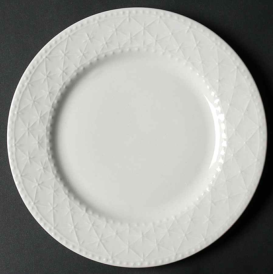 Royal Quilt Ivory Salad Plate by Gibson Designs-1