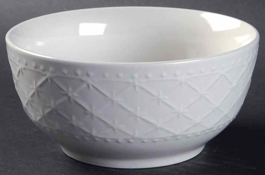 Royal Quilt Ivory Soup/Cereal Bowl by Gibson Designs-1