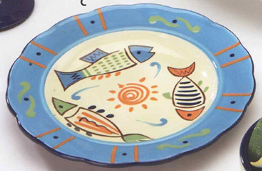 Fiesta Fish Collection Salad Plate by Global Amici-1