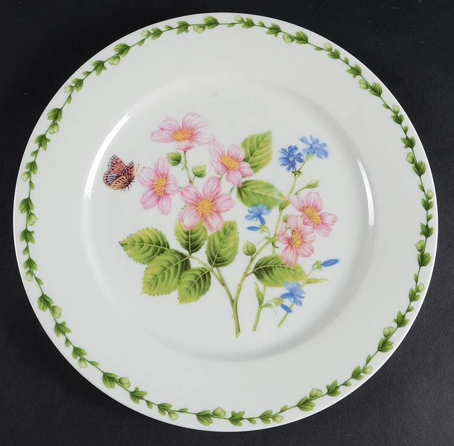 Botanic Flower Dinner Plate by Gracie Bone China-1