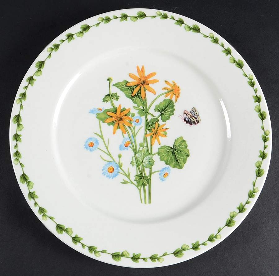 Botanic Flower Dinner Plate by Gracie Bone China-1
