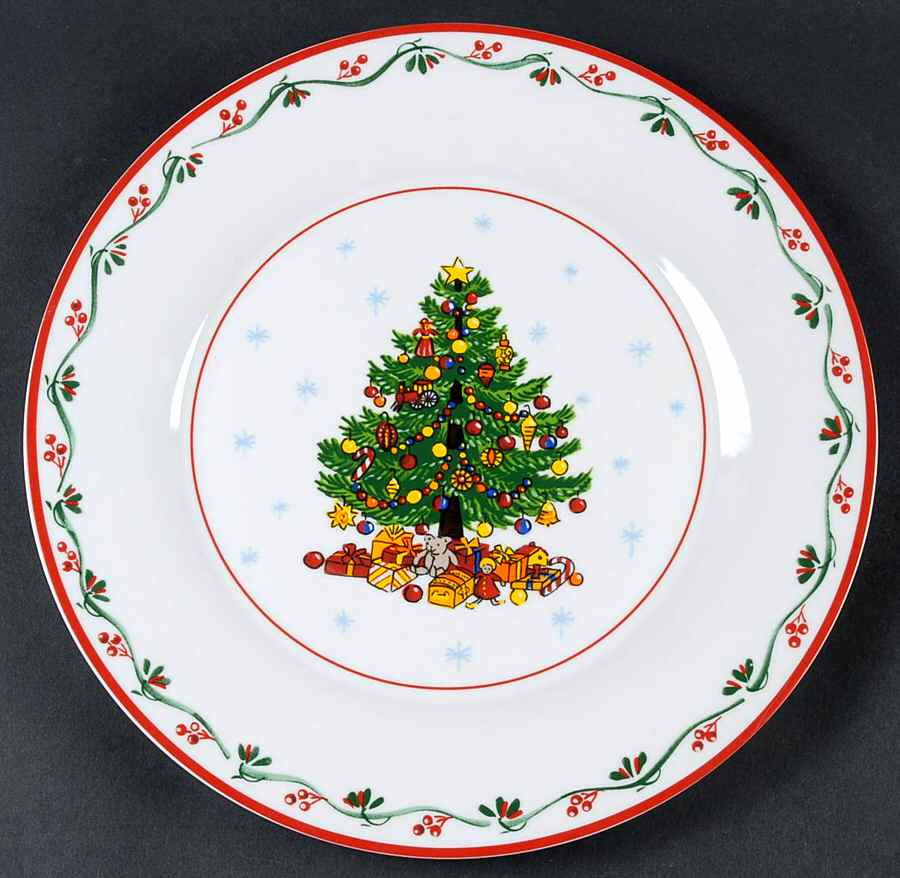 Christmas Gathering Dinner Plate by Gibson Designs-1