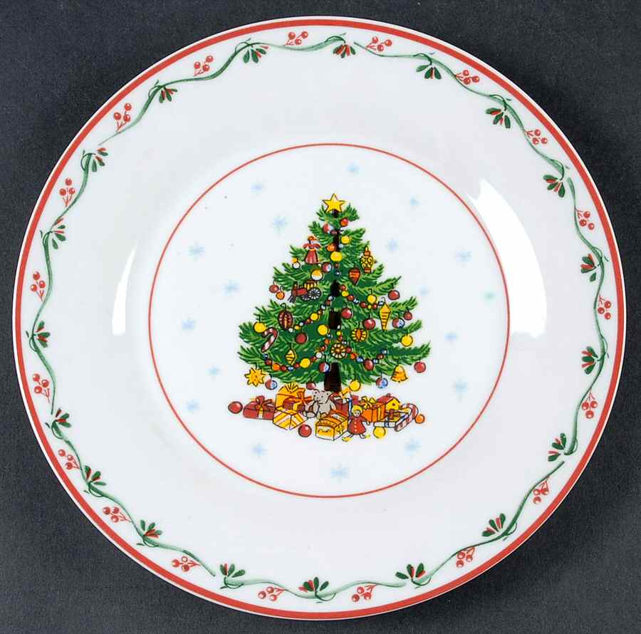 Christmas Gathering Salad Plate by Gibson Designs-1