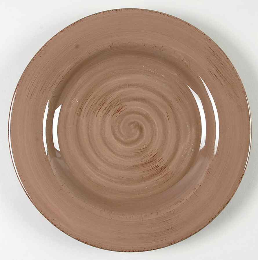 Shades Taupe (Mix N Match) Salad/Dessert Plate by Gibson Designs-1