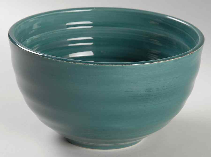 Shades Teal (Mix N Match) Soup/Cereal Bowl by Gibson Designs-1