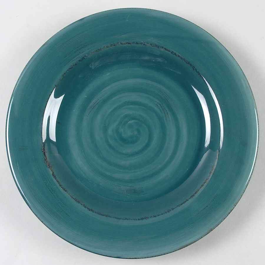 Shades Teal (Mix N Match) Salad/Dessert Plate by Gibson Designs-1