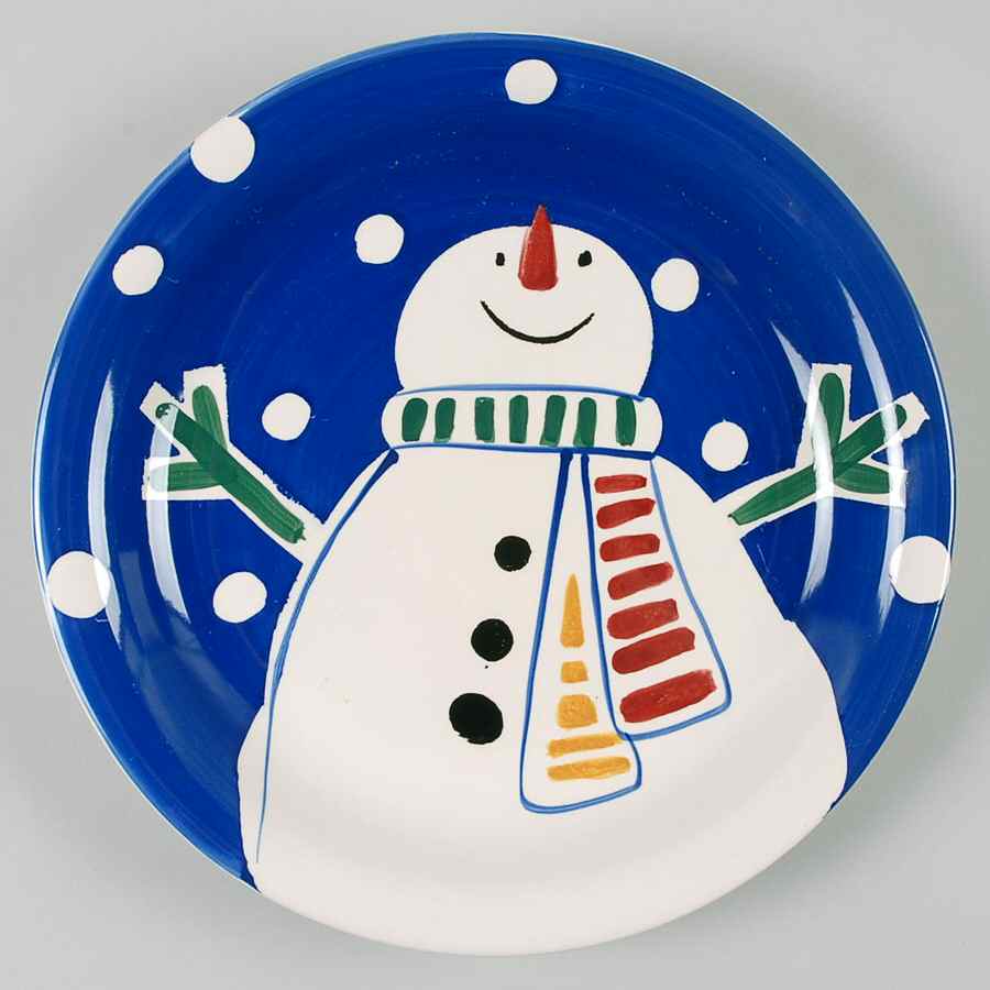 Snowtime Salad/Dessert Plate by Gibson Designs-1