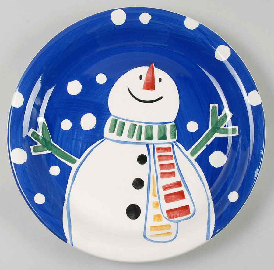 Snowtime Dinner Plate by Gibson Designs-1