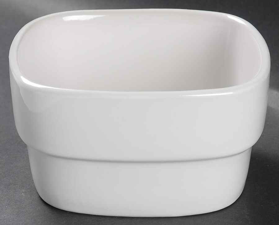 Stackware White Square Soup/Cereal Bowl by Gibson Designs-1
