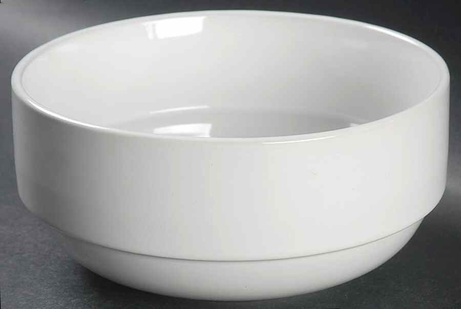 Stackware White Soup/Cereal Bowl by Gibson Designs-1