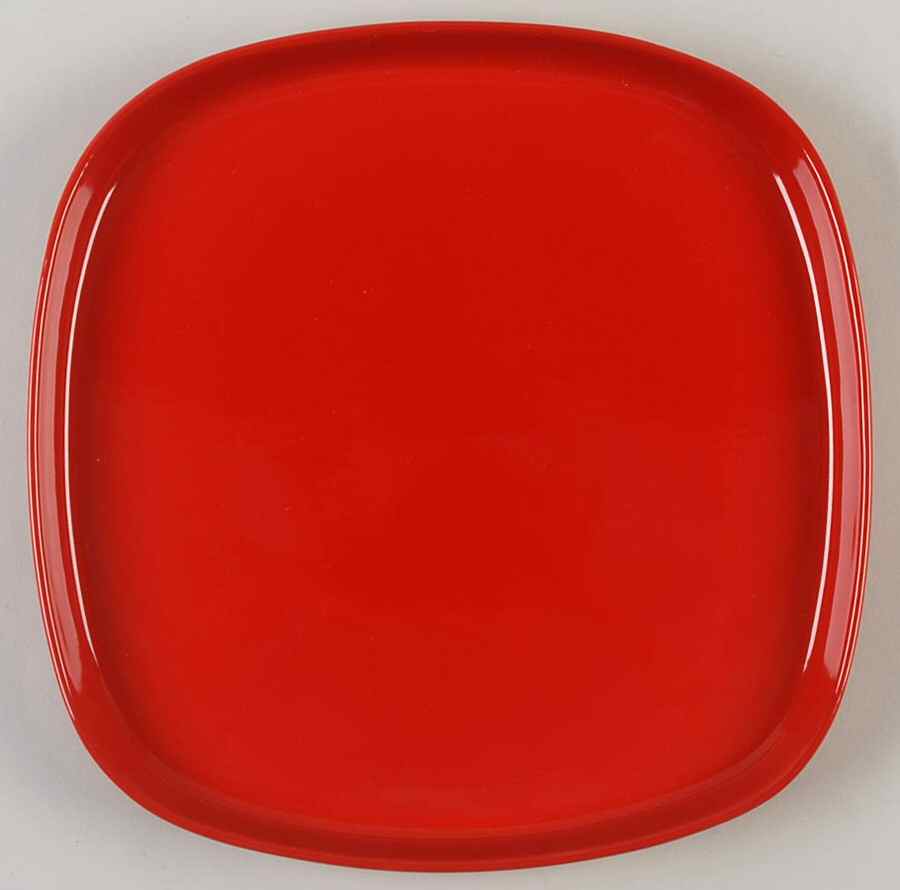 Stackware Red (Square) Square Dinner Plate by Gibson Designs-1