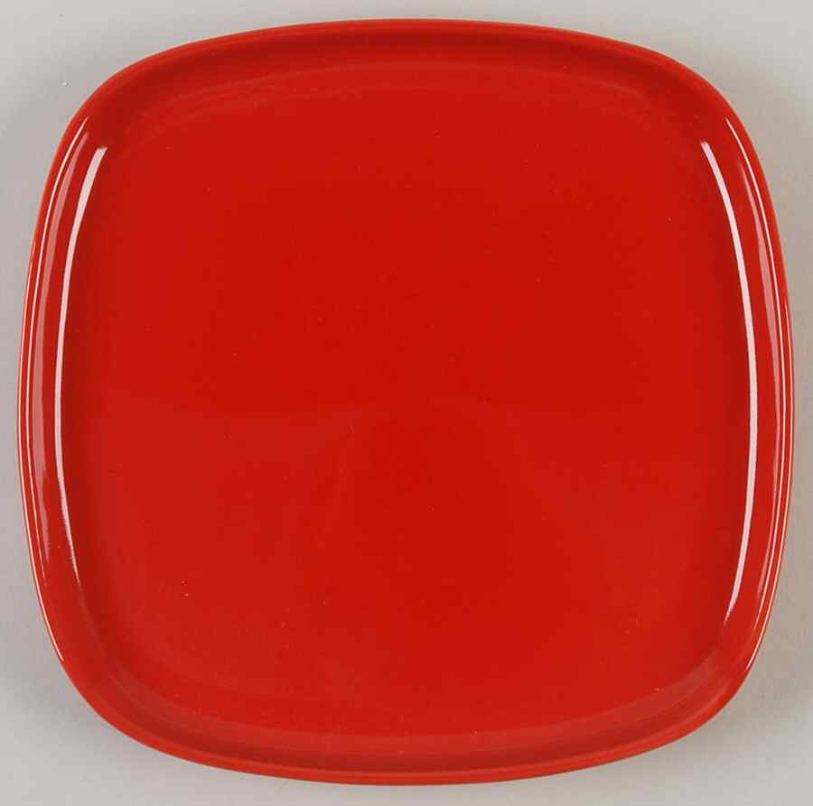 Stackware Red (Square) Square Salad Plate by Gibson Designs-1