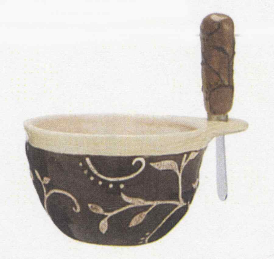 Rustic Nature Dip Bowl & Spreader Set by Ganz-1