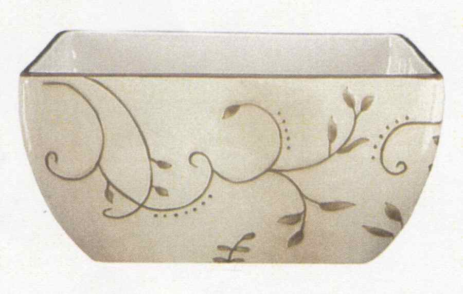 Rustic Nature 10" Square Serving Bowl by Ganz-1