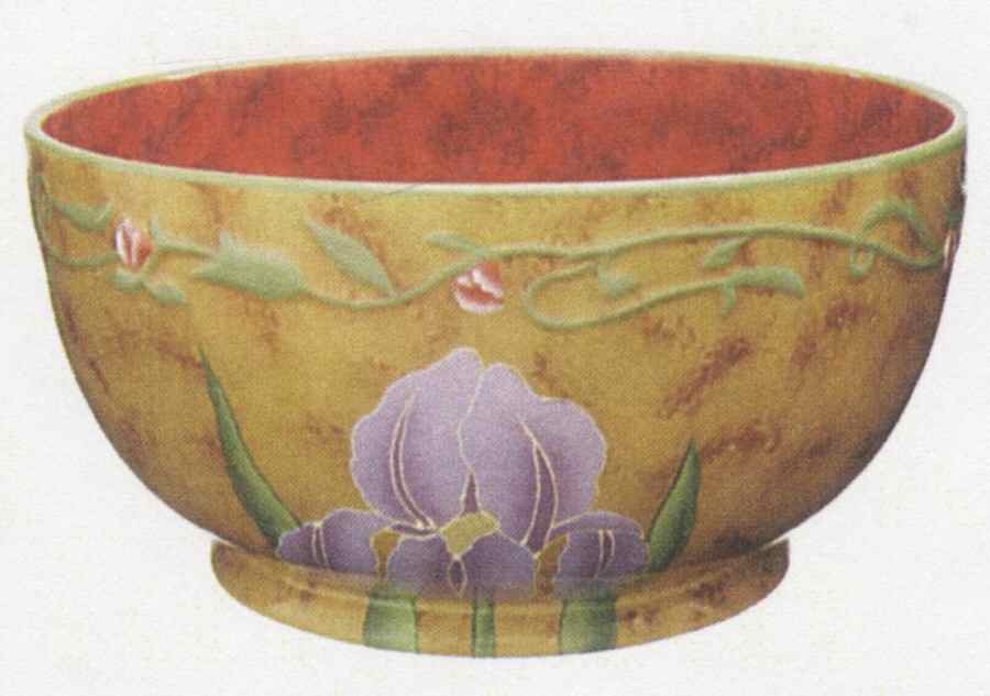 Flower Tableware 10" Round Serving Bowl by Ganz-1