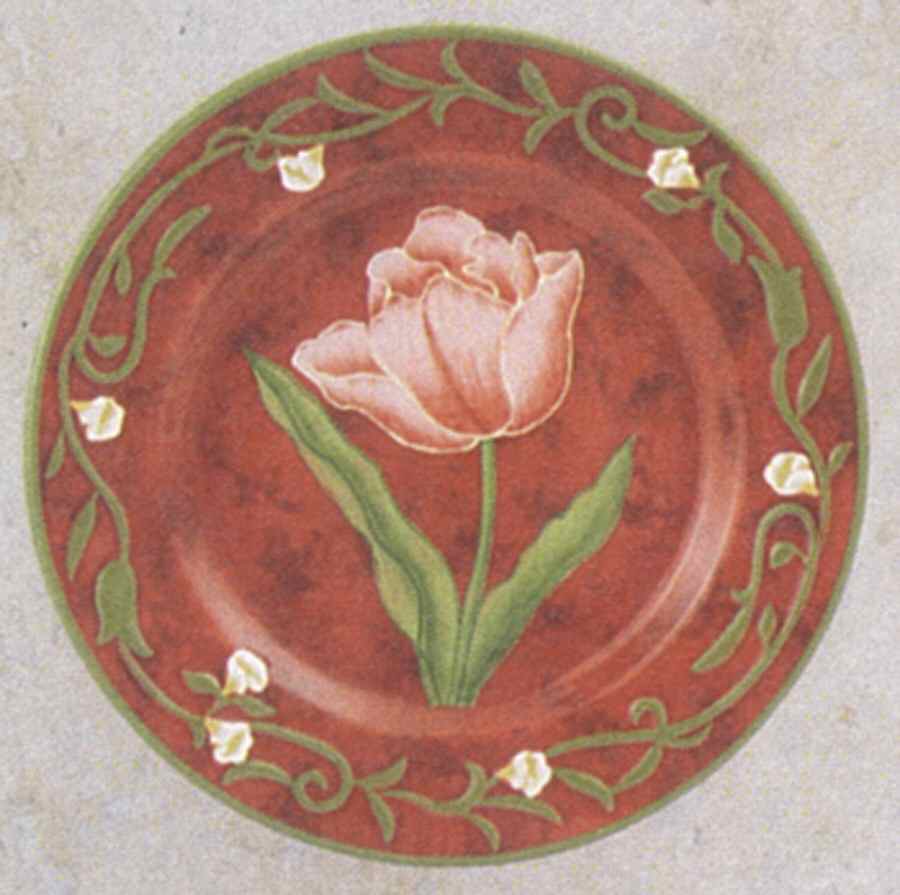 Flower Tableware Salad Plate by Ganz-1