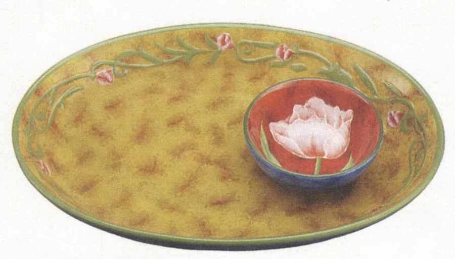 Flower Tableware (2 Piece) Chip & Dip Set by Ganz-1