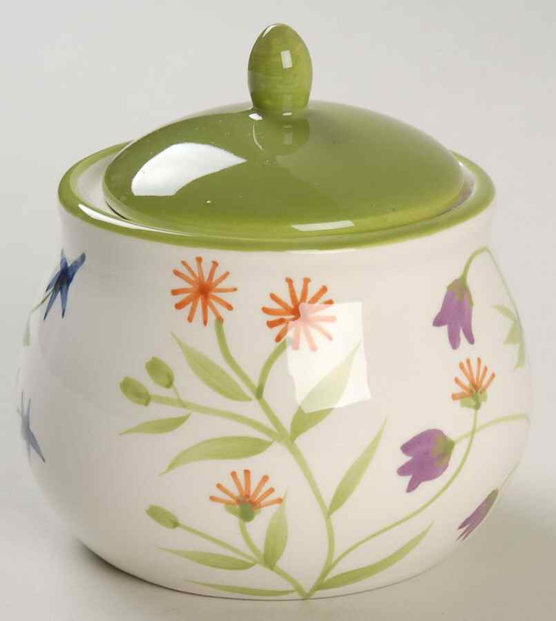 Botanical Garden Sugar Bowl & Lid by Ganz-1