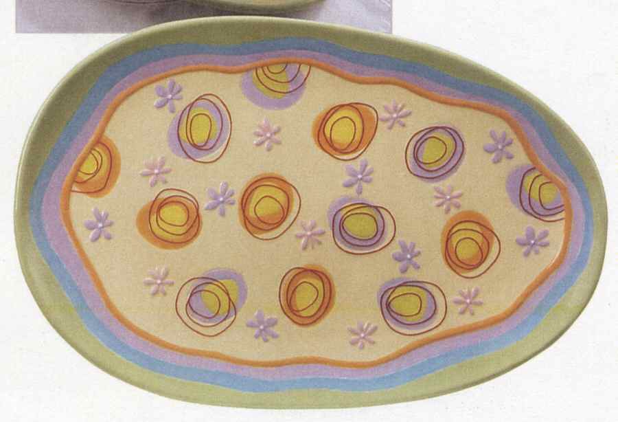Easter Egg 18" Oval Serving Platter by Ganz-1