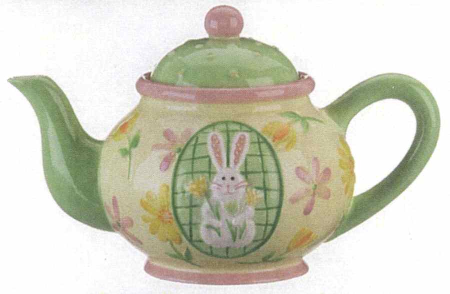 Sweet Bunny Teapot & Lid by Ganz-1