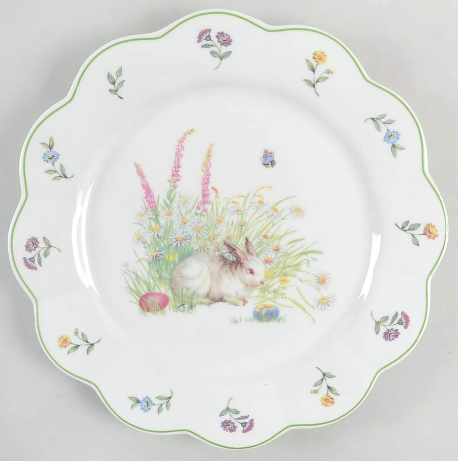 Bunny Dinner Plate by Gracie Bone China-1