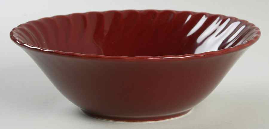 Eldora Swirl Maroon Soup/Cereal Bowl by Gibson Designs-1