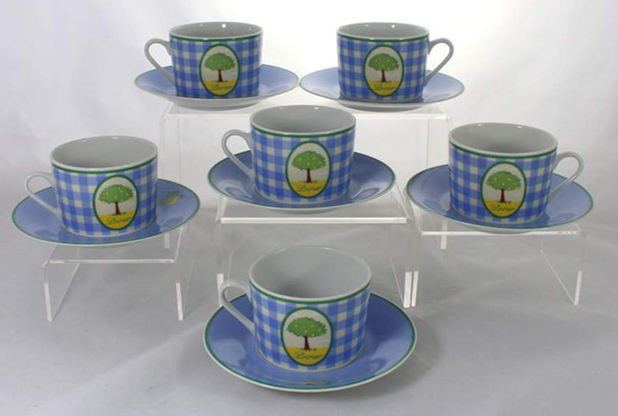 Tender Garden Flat Cup & Saucer Set by Guy Degrenne-1