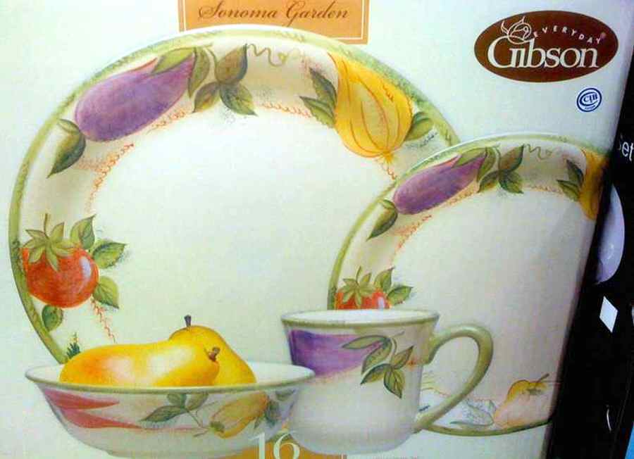 Sonoma Garden Dinner Plate by Gibson Designs-1