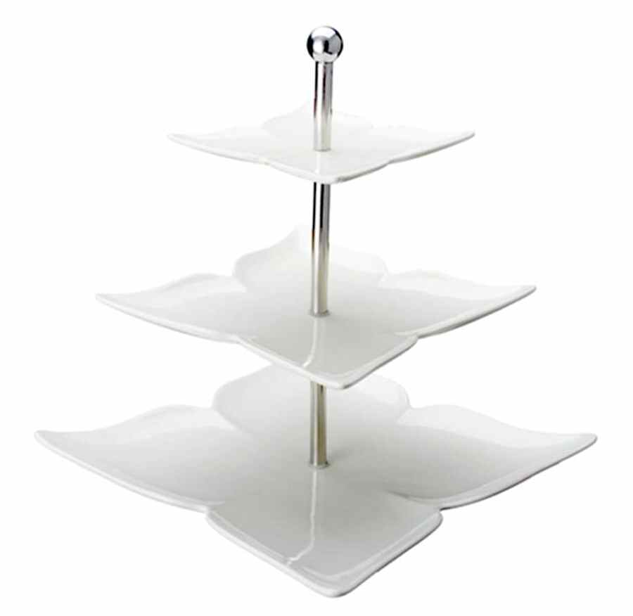 Fiori 3 Tier Serving Tray by Godinger-1