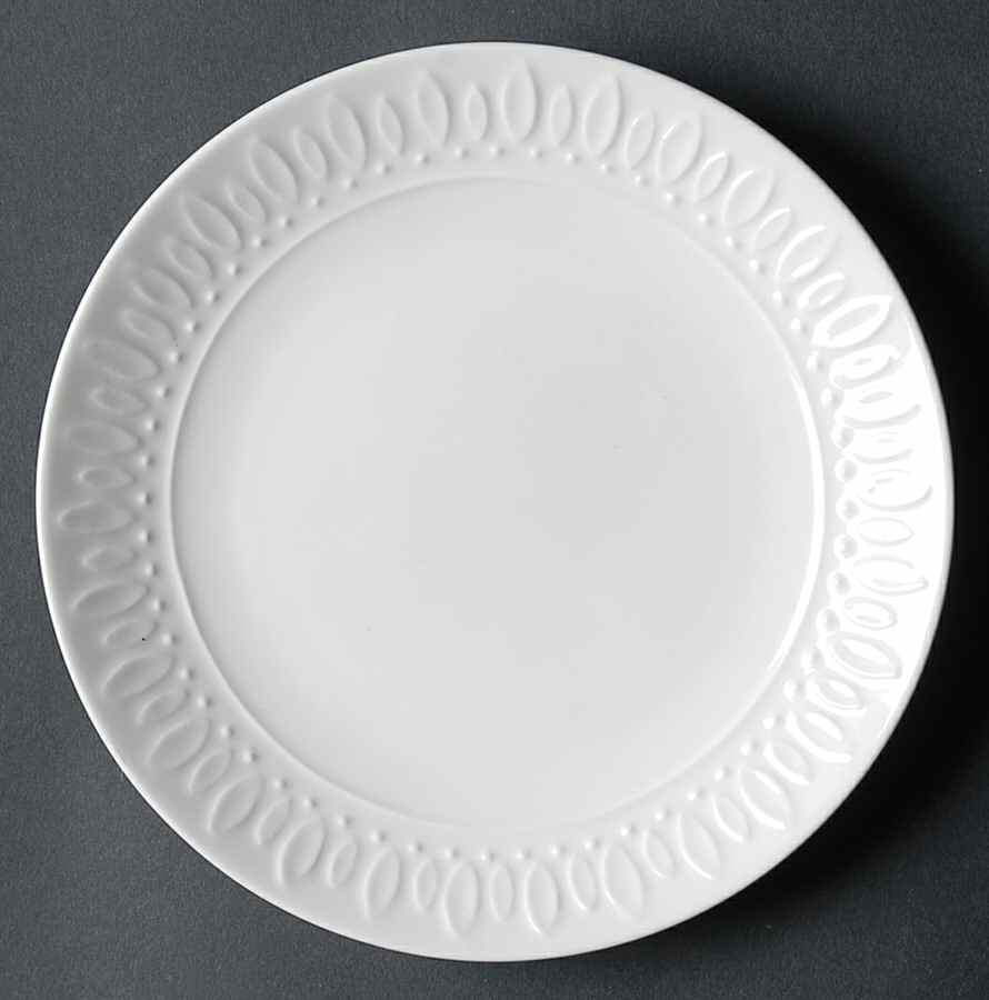 White Diamonds Salad Plate by Gibson Designs-1