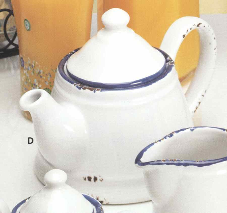 Country Kitchen Collection Teapot & Lid by Global Amici-1