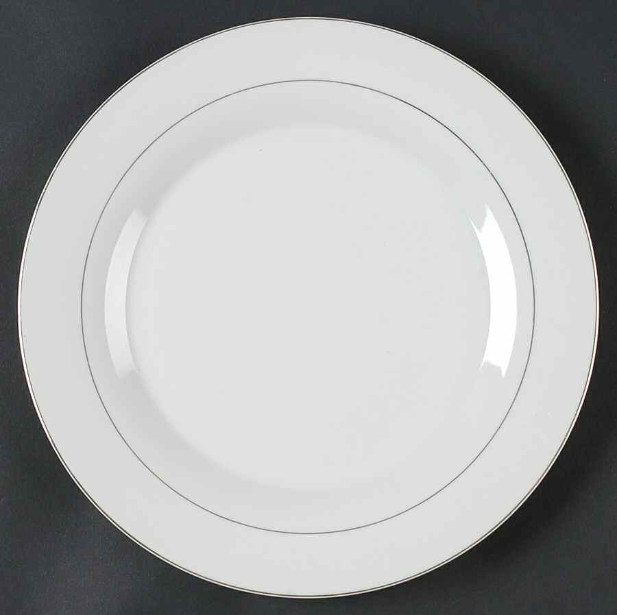 Tuxedo Platinum Dinner Plate by Gibson Designs-1