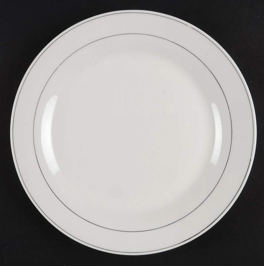 Tuxedo Platinum Salad Plate by Gibson Designs-1