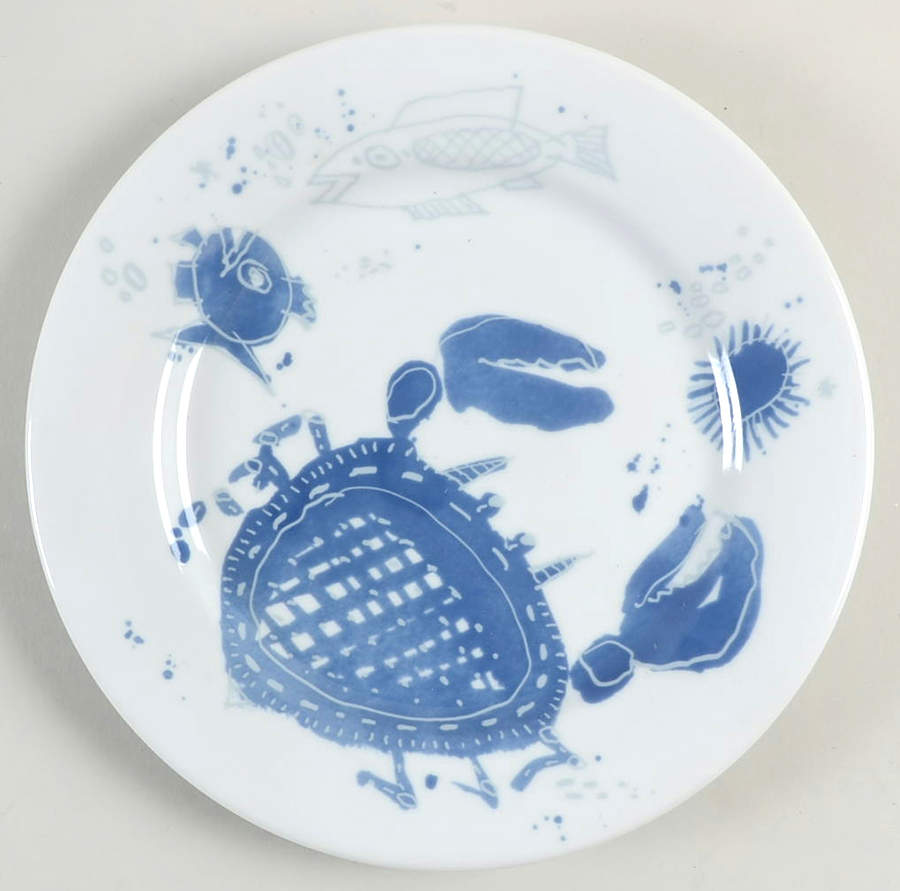Ocean (Blue) Salad Plate by Gilitzer Porzellan-1