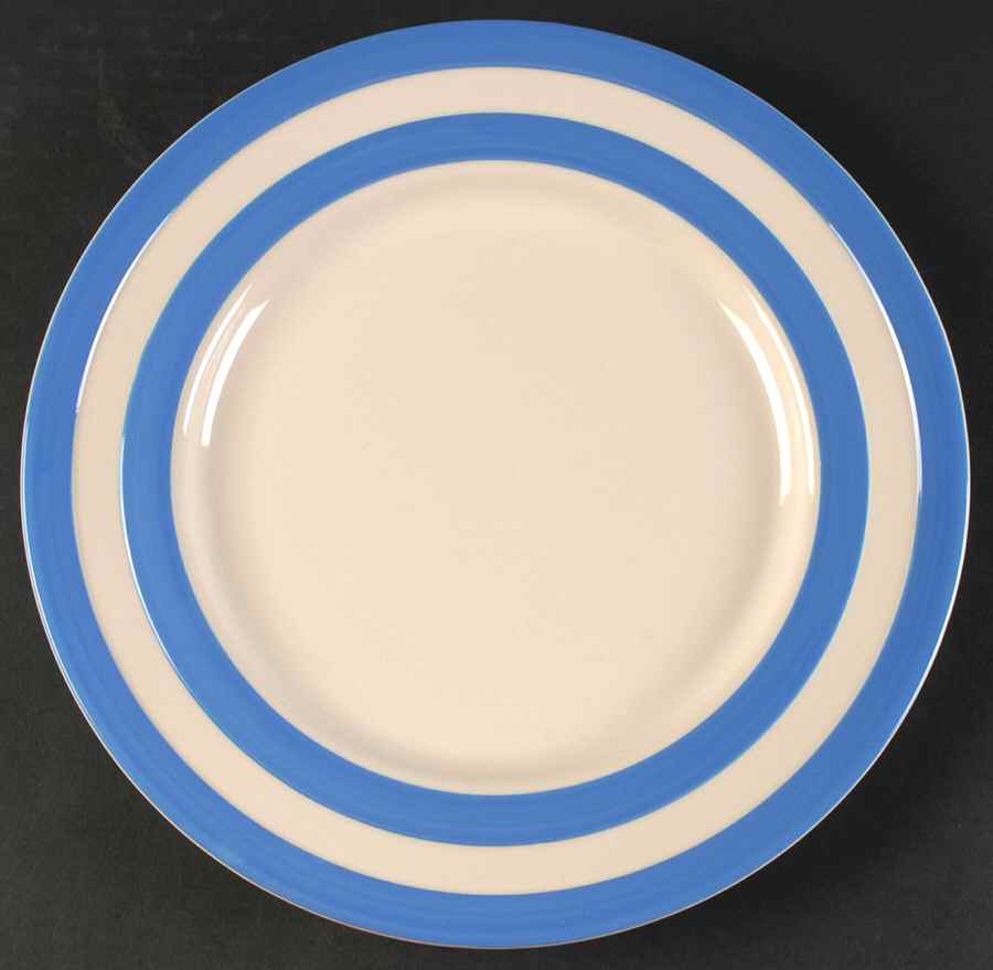 Cornish Blue Cream (Shield Stamp) Service Plate (Charger) by T G Green (England)-1