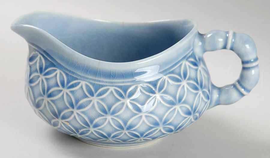 Geometric Blue Creamer by WS George-1