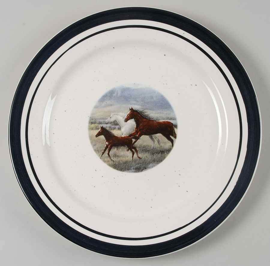 Wild Horses Dinner Plate by Gibson Designs-1
