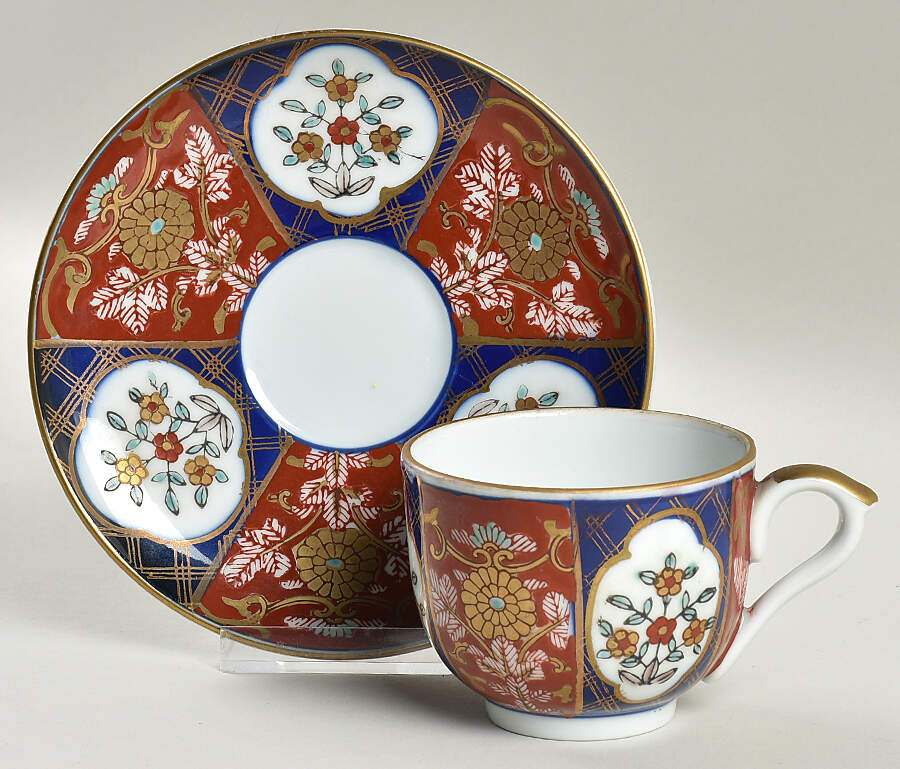 GIM20 Footed Cup & Saucer Set by Gold Imari-1