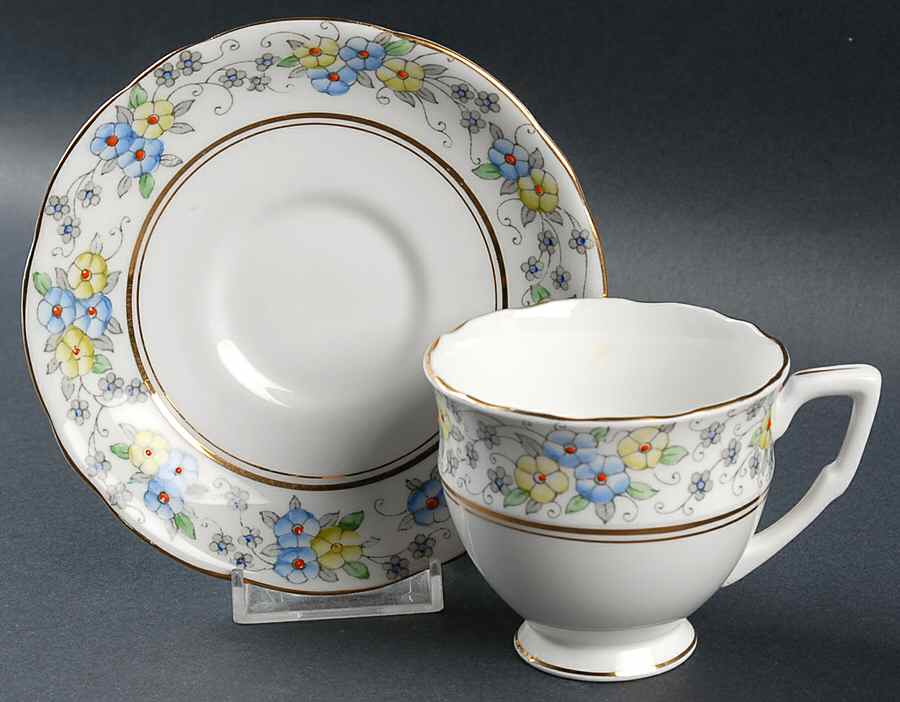 5787X Footed Cup & Saucer Set by Gladstone-1