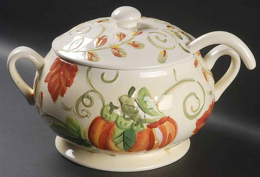 Harvest Tradition Tureen & Lid w/Ladle by Gibson Designs-1