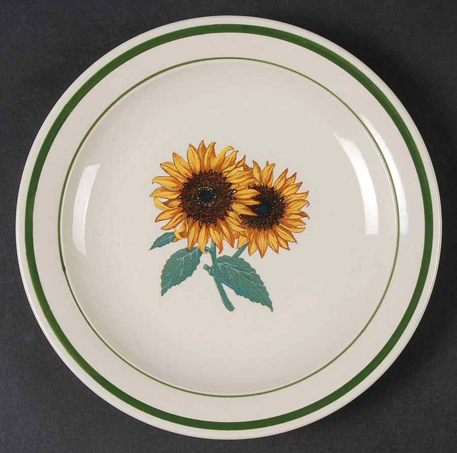 Cottage (Cream Body) Salad Plate by Gibson Designs-1