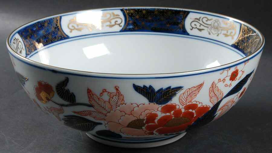GIM21 9" Salad Serving Bowl by Gold Imari-1