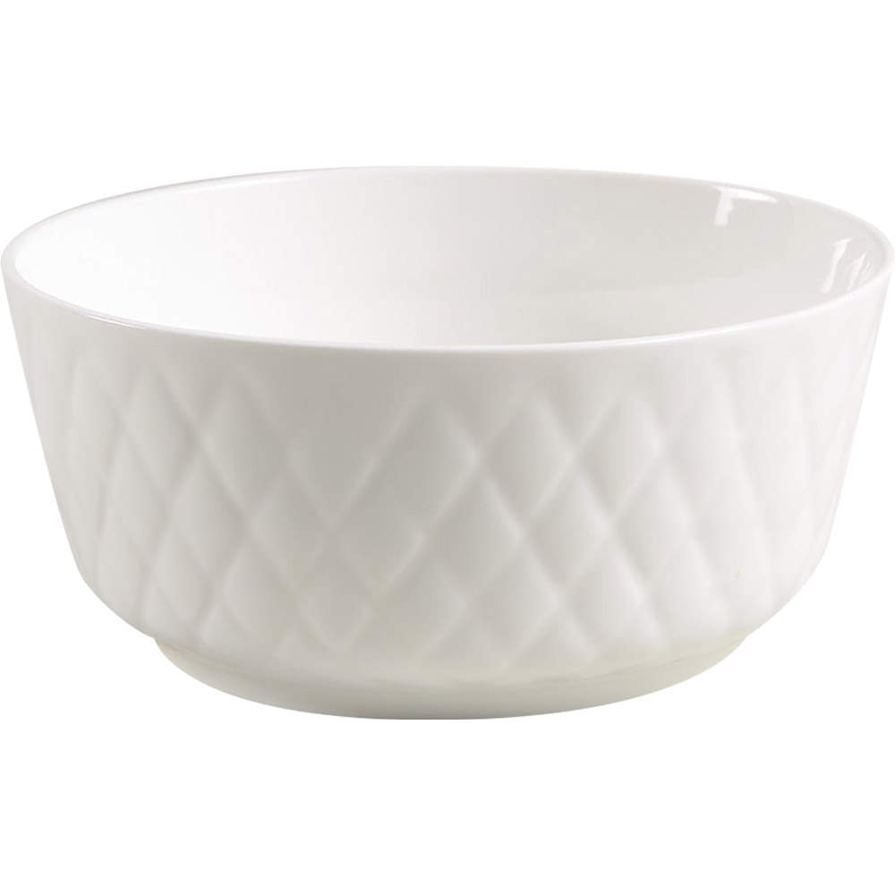 Diamond Quilt Fruit/Dessert (Sauce) Bowl by Gibson Designs-1