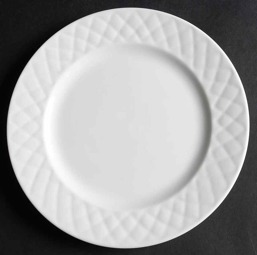 Diamond Quilt Salad Plate by Gibson Designs-1