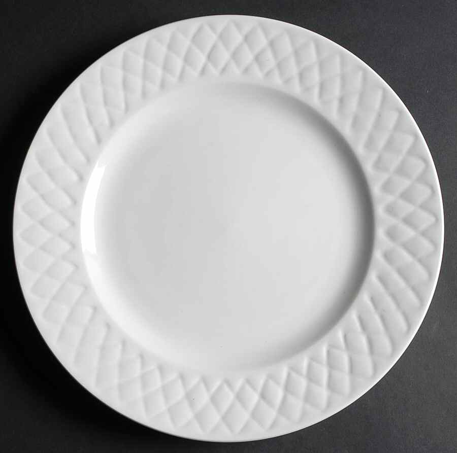 Diamond Quilt 12" Chop Plate (Round Platter) by Gibson Designs-1