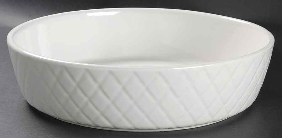 Diamond Quilt 12" Pasta Serving Bowl by Gibson Designs-1