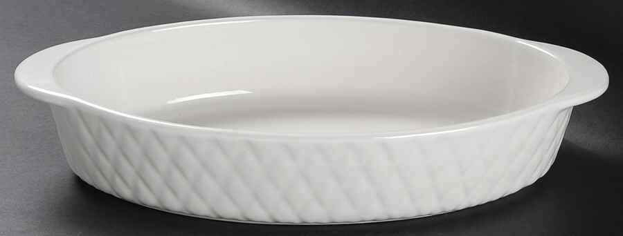 Diamond Quilt 12'' Oval Baker by Gibson Designs-1