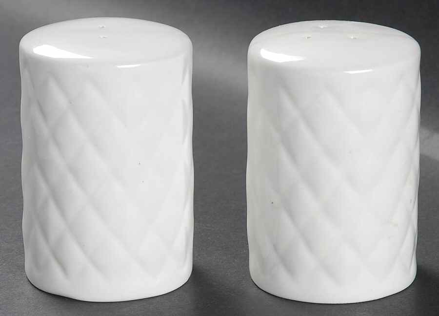 Diamond Quilt Salt & Pepper Set by Gibson Designs-1